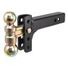 CURT | Slim Adjustable Channel Mount with Dual Ball (2" Shank, 10K, 3-3/4" Drop) CURT Hitch Balls & Mounts