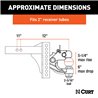 CURT | Adjustable Channel Mount with 2-5/16" Ball & Pintle (2" Shank, 13,000 lbs.)