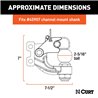 CURT | Replacement Channel Mount Ball & Pintle Hitch (2-5/16" Ball, 13,000 lbs.)