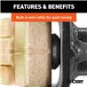 CURT | Adjustable Channel Mount, Dual Ball (2-1/2" Shank, 20,000 lbs., 10-3/8" Drop)