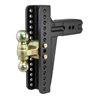 CURT | Adjustable Channel Mount with Dual Ball (3" Shank, 21,000 lbs., 10-5/8" Drop)