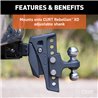 CURT | Replacement Rebellion XD Dual Ball, 2" & 2-5/16", Up to 15K CURT Hitch Balls & Mounts