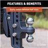 CURT | Replacement Rebellion XD Dual Ball, 2" & 2-5/16", Up to 15K CURT Hitch Balls & Mounts