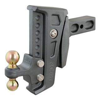CURT | Rebellion XD Adjustable Cushion Hitch (2-1/2" Shank, 2", 2-5/16" Balls, 20K) CURT Hitch Balls & Mounts