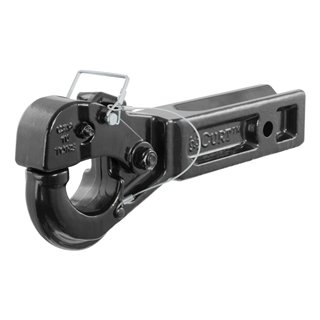 CURT | Receiver-Mount Pintle Hook (2-1/2" Shank, 20,000 lbs., 2-1/2" Lunette Rings)