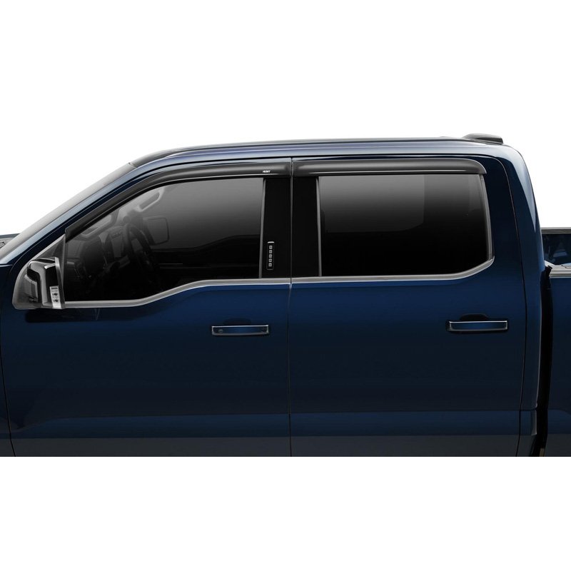 Husky Liners | Low Profile Ventvisor Deflector; Smoke; Outside Mount; 4 pc. - F-250 2000-2016