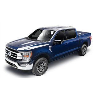 Husky Liners | Low Profile Ventvisor Deflector Smoke Outside Mount 4 pc. - F-150 / Lightning / F-250 / F-350 2015-2025