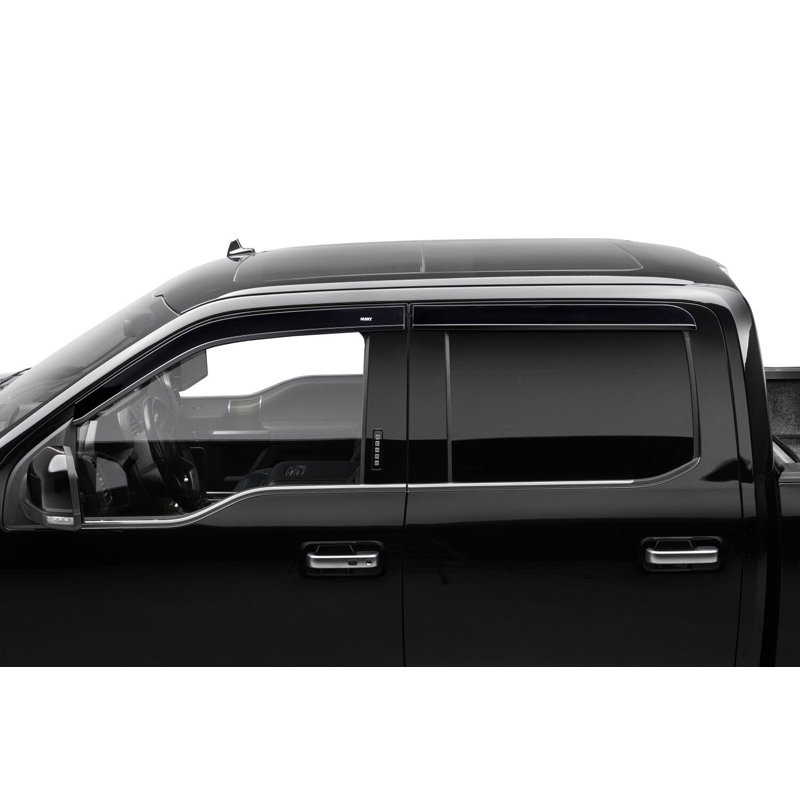 Husky Liners | Low Profile Ventvisor Deflector Smoke Outside Mount 4 pc. - F-150 / Lightning / F-250 / F-350 2015-2025