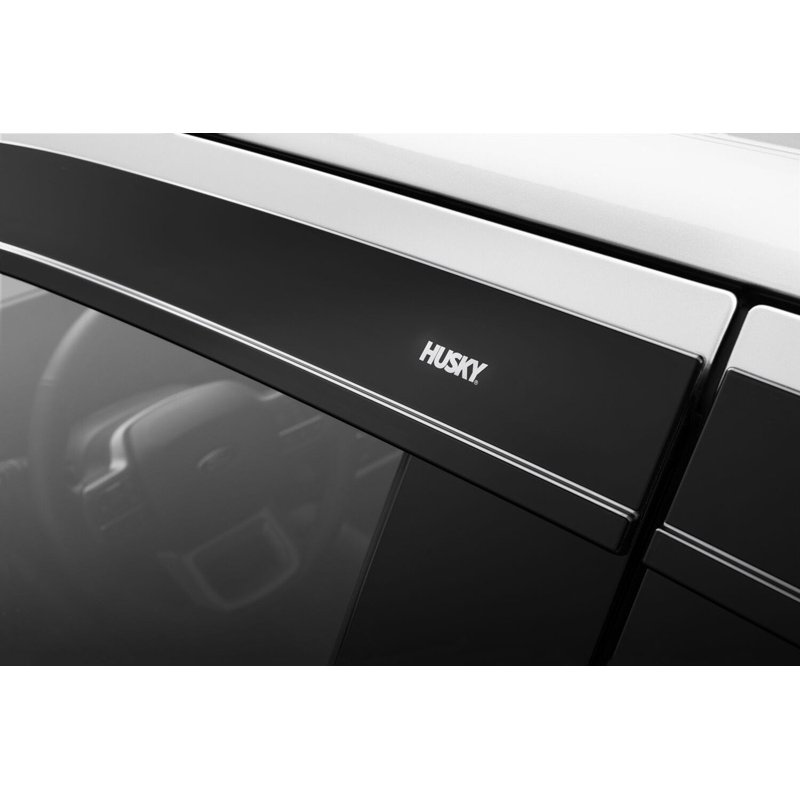 Husky Liners | Low Profile Ventvisor Deflector Smoke Outside Mount 4 pc. - F-150 / Lightning / F-250 / F-350 2015-2025