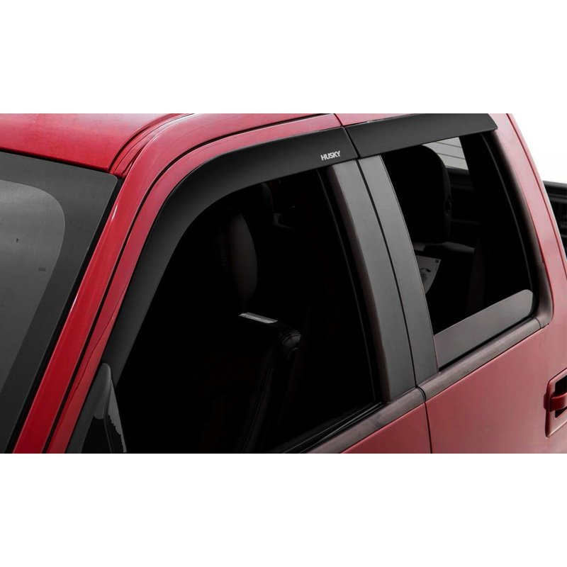 Husky Liners | Low Profile Ventvisor Deflector; Smoke; Outside Mount; 4 pc. - Renegade 2015-2023