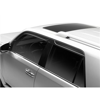 Husky Liners | Low Profile Ventvisor Deflector; Smoke; Outside Mount; 4 pc. - R1T 2022-2025