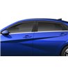 Husky Liners | Low Profile Ventvisor Deflector; Smoke; Outside Mount; 4 pc. - Elantra 1.6L / 2.0L 2021-2025