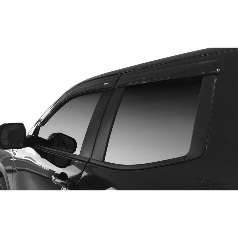 Husky Liners | Low Profile Ventvisor Deflector; Smoke; Outside Mount; 4 pc. - Ridgeline 3.5L 2017-2025