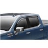 Husky Liners | Low Profile Ventvisor Deflector; Smoke; Outside Mount; 4 pc. - Ridgeline 3.5L 2017-2025
