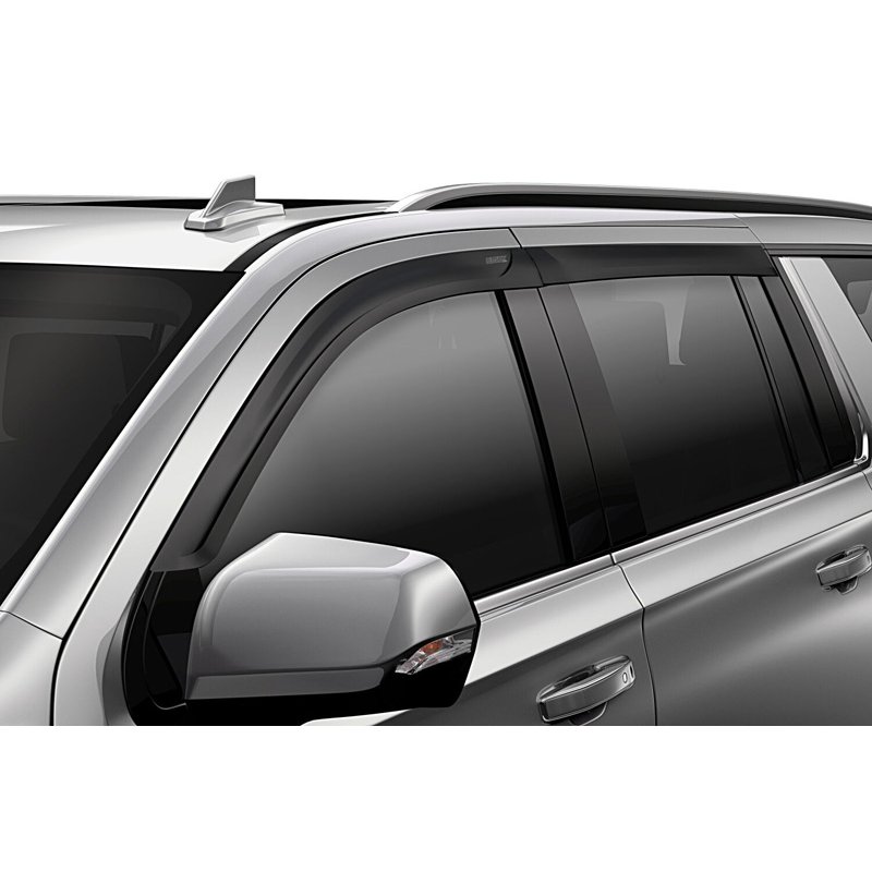 Husky Liners | Low Profile Ventvisor Deflector Matte Black Outside Mount 4 pc. - Frontier 2005-2020