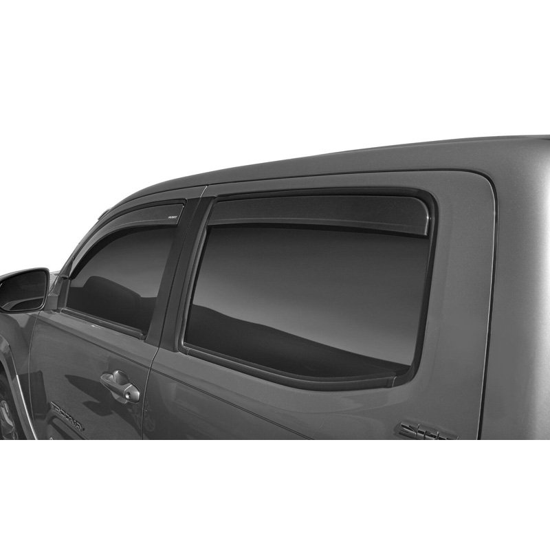 Husky Liners | Low Profile Ventvisor Deflector; Smoke; In-Channel Mount; 4 pc. - Tacoma 2.7L / 3.5L 2016-2023