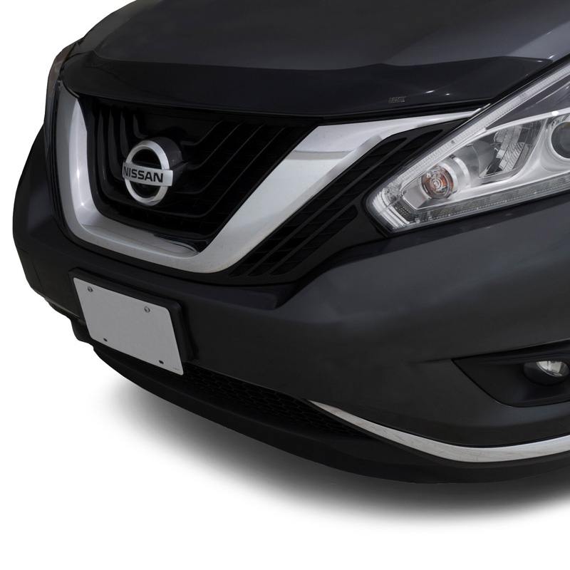 Husky Liners | Aeroskin Hood Protector; Matte Black Low Profile - Frontier 2005-2020