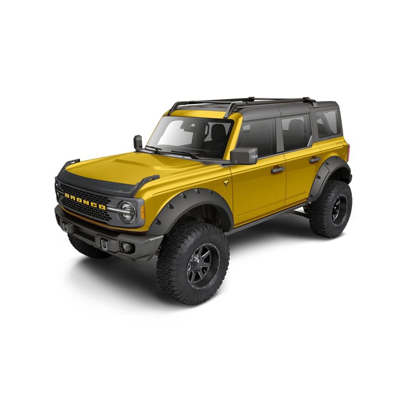 Husky Liners | Aeroskin Hood Protector Matte Black Low Profile - Bronco 2.3T / 2.7T / 3.0T 2021-2025