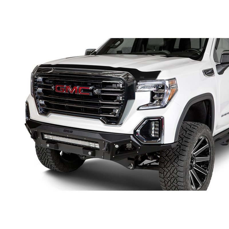 Husky Liners | Aeroskin Hood Protector Matte Black Low Profile - Sierra 2500 HD / 3500 HD 6.6L 2020-2023