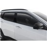 Husky Liners | Low Profile Ventvisor Deflector Smoke with Chrome Trim Outside Mount 4 pc. - Rogue 1.5T / 2.5L 2021-2025
