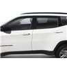 Husky Liners | Low Profile Ventvisor Deflector; Smoke with Chrome Trim; Outside Mount; 4 pc. - Outback 2.4T / 2.5L 2020-2025