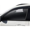 Husky Liners | Low Profile Ventvisor Deflector; Smoke with Chrome Trim; Outside Mount; 4 pc. - Compass 2.0L / 2.4L 2017-2023