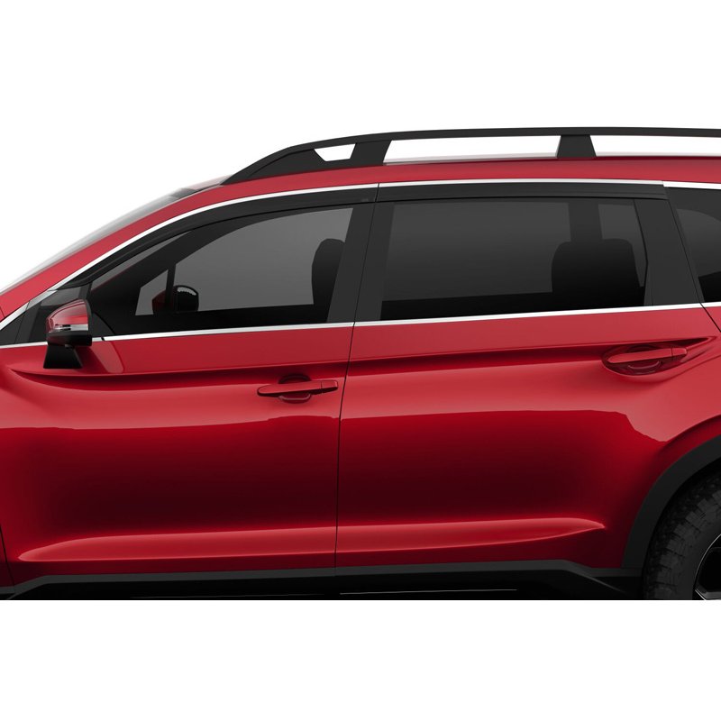 Husky Liners | Low Profile Ventvisor Deflector Smoke with Chrome Trim Outside Mount 4 pc. - Ascent 2.4T 2019-2023