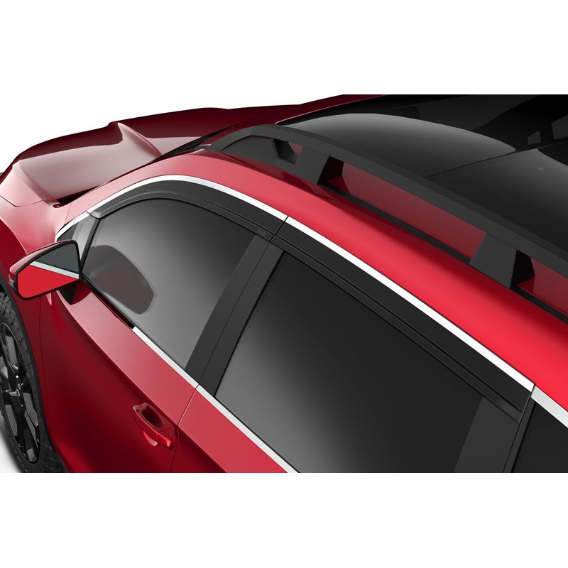 Husky Liners | Low Profile Ventvisor Deflector Smoke with Chrome Trim Outside Mount 4 pc. - Ascent 2.4T 2019-2023