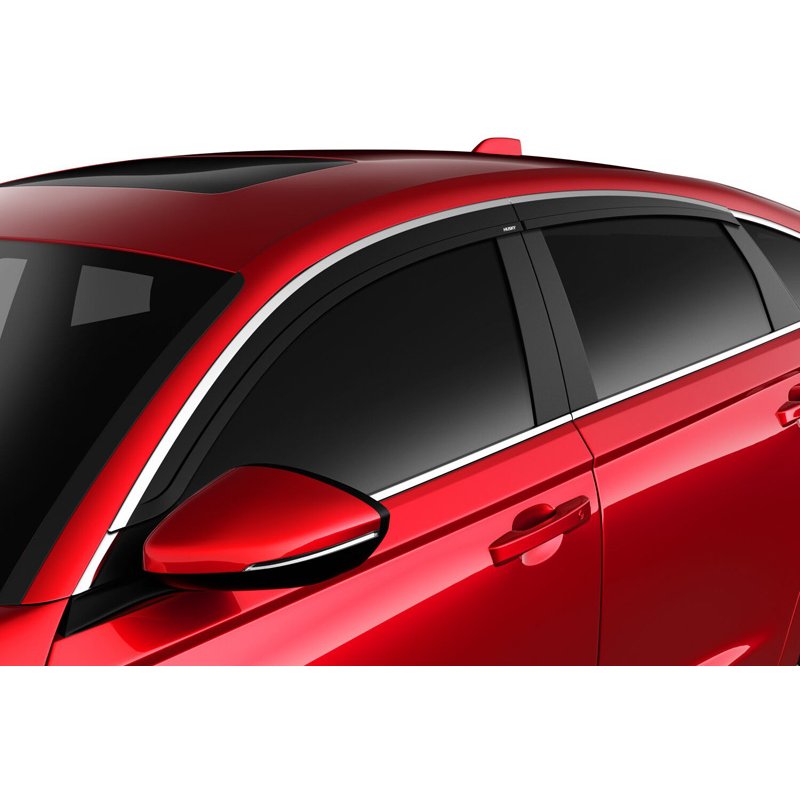 Husky Liners | Low Profile Ventvisor Deflector Smoke with Chrome Trim Outside Mount 4 pc. - Accord 1.5T / 2.0L 2023-2025
