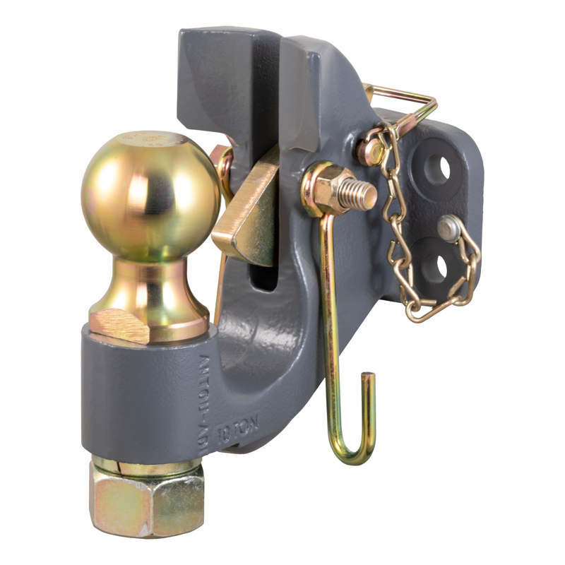 CURT | SecureLatch Ball & Pintle Hitch (2-5/16" Ball, 20,000 lbs.)
