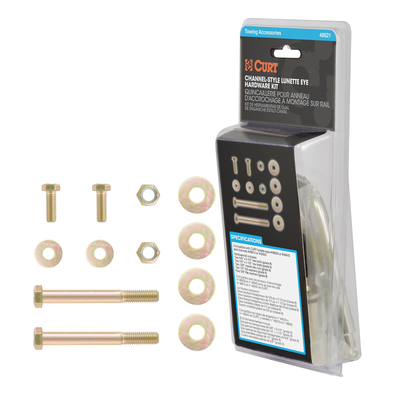 CURT | Channel-Style Lunette Ring Hardware Kit CURT Hitch Accessories