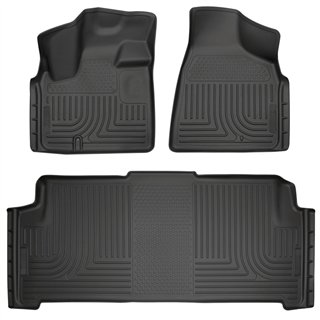 Husky Liners | Weatherbeater - Front & 2nd Seat Floor Liners - Front & Rear - Town & Country / Grand Caravan 2008-2020