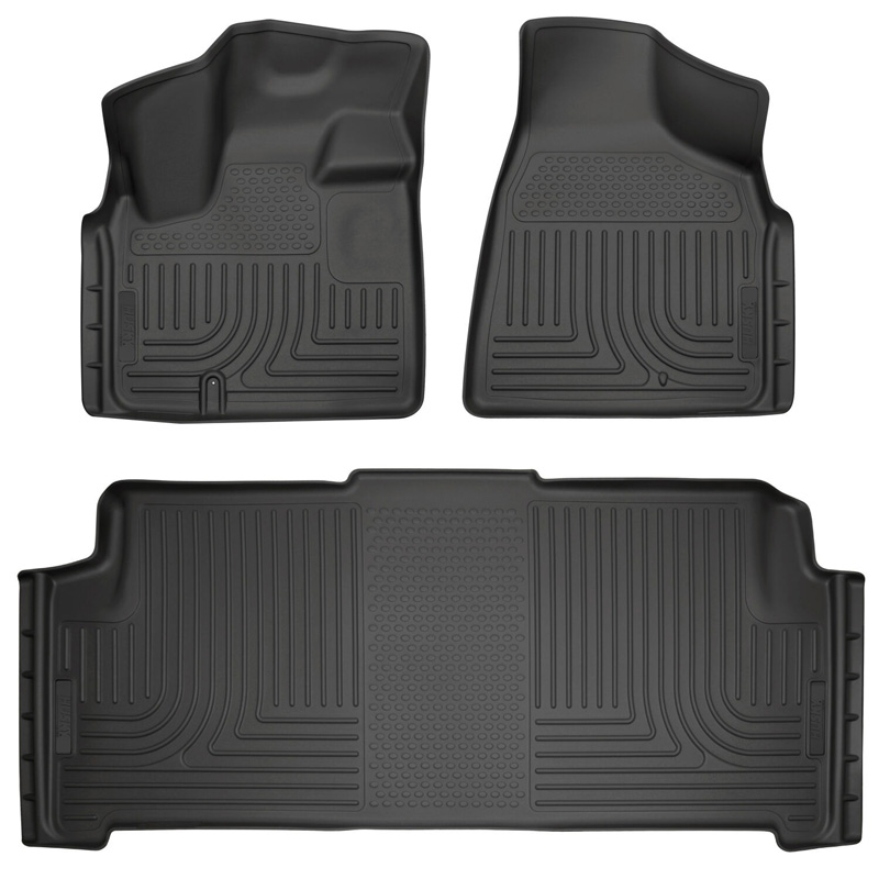 Husky Liners | Weatherbeater - Front & 2nd Seat Floor Liners - Front & Rear - Town & Country / Grand Caravan 2008-2020
