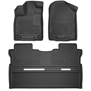 Husky Liners | Weatherbeater - Front & 2nd Seat Floor Liners - Front & Rear - Ridgeline 3.5L 2017-2025