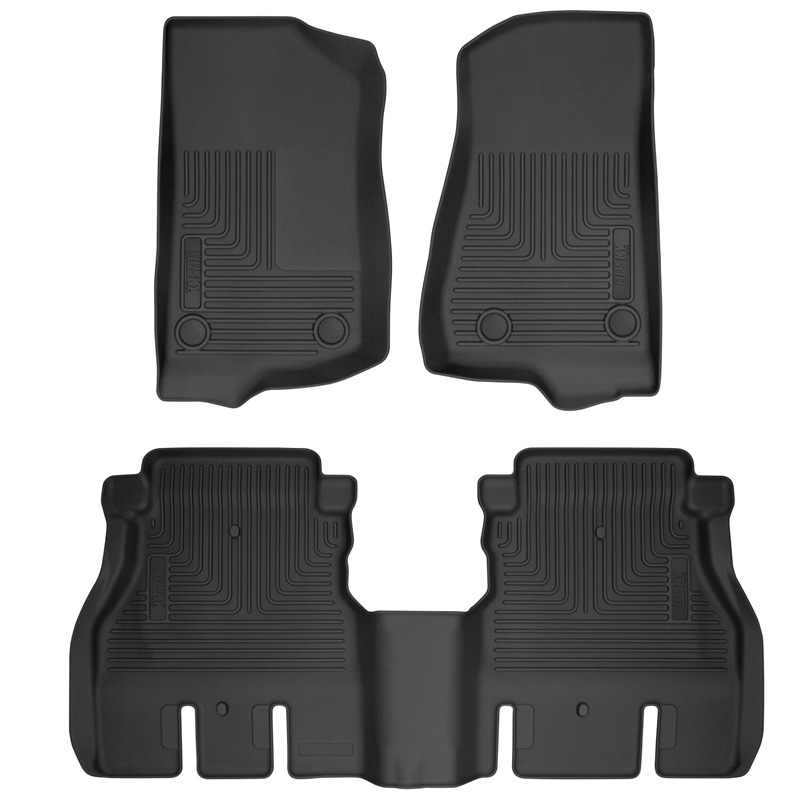 Husky Liners | Weatherbeater - Front & 2nd Seat Floor Liners - Avant & Arrière - Wrangler (JL) 2018-2025