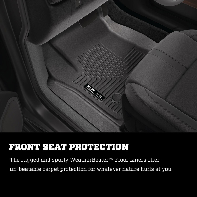 Husky Liners | Weatherbeater - Front & 2nd Seat Floor Liners - Front & Rear - Silverado / Sierra 2024-2025