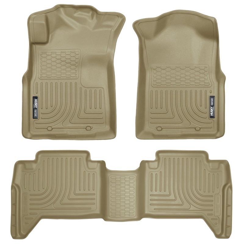 Husky Liners | Weatherbeater - Front & 2nd Seat Floor Liners (Footwell Coverage) - Tacoma 2.7L / 4.0L 2005-2015