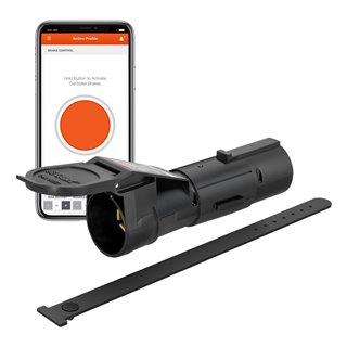 CURT | Echo Mobile Trailer Brake Controller, 7-Way, Bluetooth Smartphone Connection