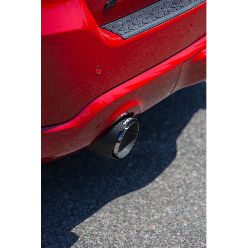 MBRP | MBRP 3in Cat-Back, Dual Rear Exit, T304, CF Tips, Street - Durango 3.6L / 5.7L 2011-2025
