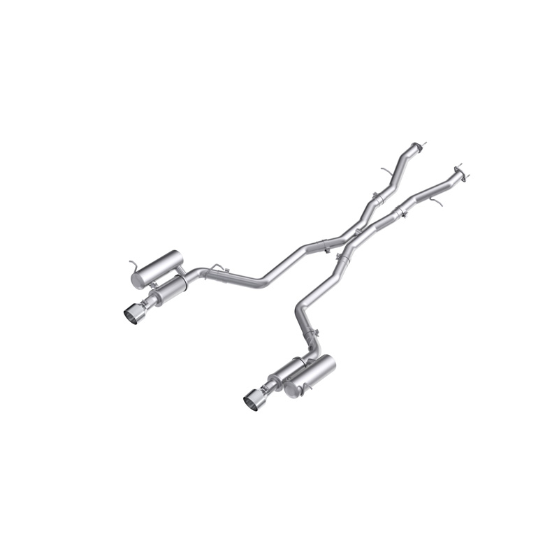 MBRP | MBRP 3inch Cat-Back, Dual Rear Exit, AL, Street - Durango 3.6L / 5.7L 2011-2025