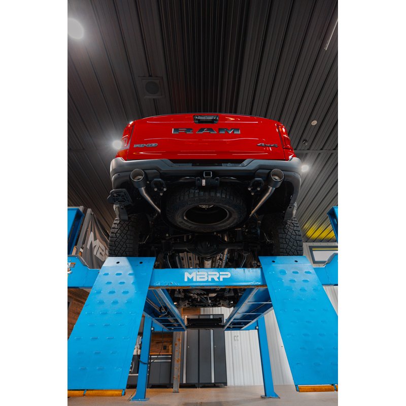 MBRP | MBRP 3-inch Cat-Back Dual Split Rear Exit, T304 with CF Tips. - Ram 1500 3.0T 2025-2026