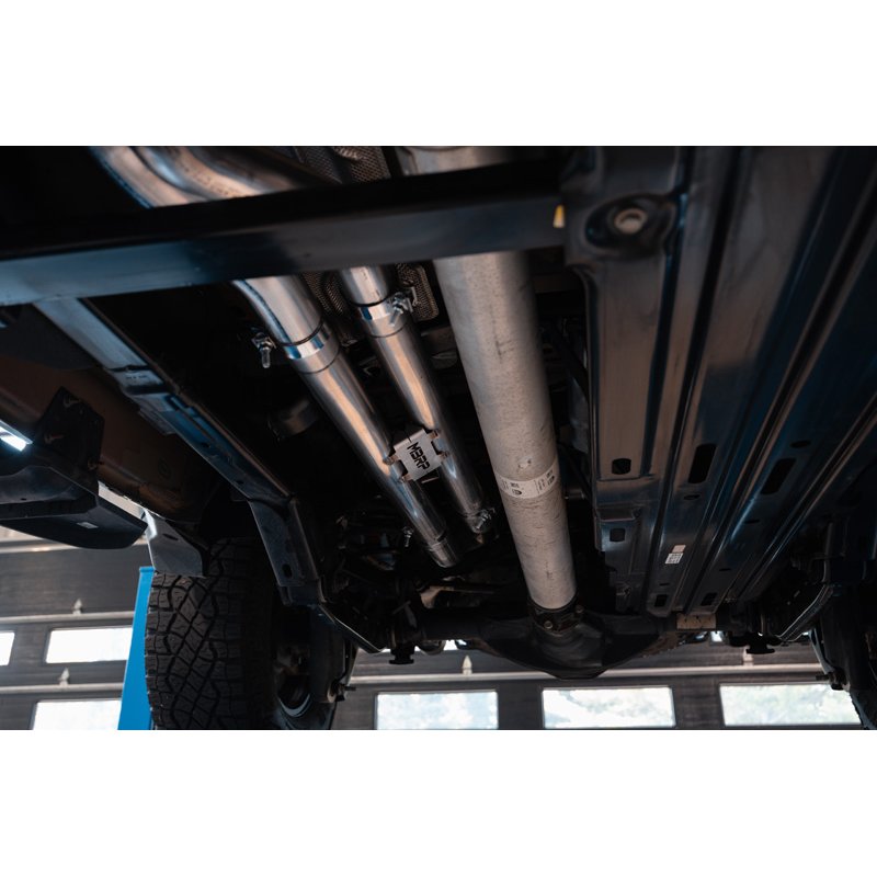 MBRP | MBRP 3-inch Cat-Back Dual Split Rear Exit, T304 with CF Tips. - Ram 1500 3.0T 2025-2026