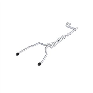 MBRP | MBRP 3-inch Cat-Back Dual Split Rear Exit, T304 with CF Tips. - Ram 1500 3.0T 2025-2026