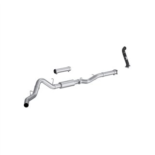 MBRP | MBRP 4in. Cat-Back Single Side with Downpipe, AL. - Silverado / Sierra 2500 HD 6.6L 2005