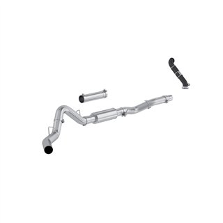 MBRP | MBRP 4in. Cat-Back Single Side with Downpipe, AL. - Silverado / Sierra 2500 HD / Classic 6.6L 2006-2007