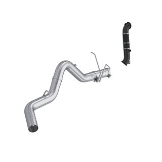 MBRP | MBRP 4in. Filter Back Single Side with Downpipe, AL. - Silverado / Sierra 2500 HD / 3500 HD 6.6L 2011-2015