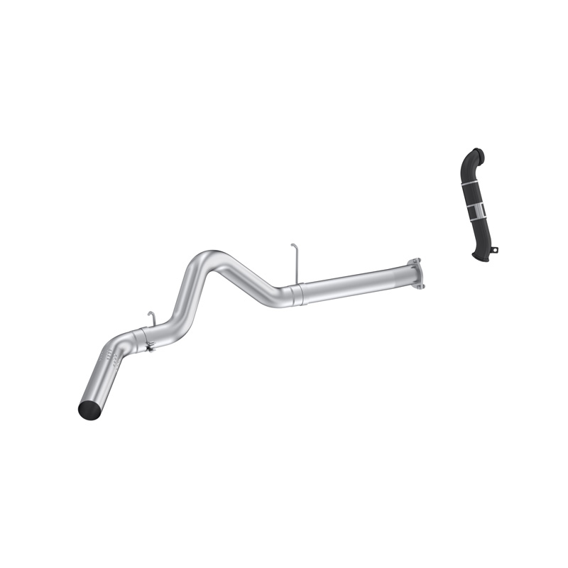 MBRP | MBRP 4in. Filter Back Single Side with Downpipe, AL. - Silverado / Sierra 2500 HD / 3500 HD 6.6L 2007-2010