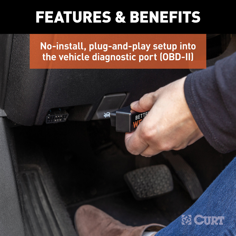 CURT | BetterWeigh Mobile Towing Scale with TowSense Technology (OBD-II) CURT Hitch Accessories