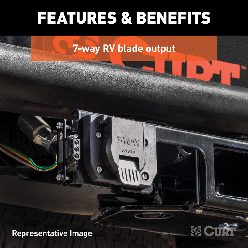 CURT | Custom 7-Way RV Blade - F-250 / F-350 2000-2001 CURT Electrical & Wiring