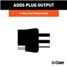 CURT | Replacement OE 4-Way Flat Socket (T's into USCAR) - Audi / Buick / Cadillac / Chevrolet 2000-2023